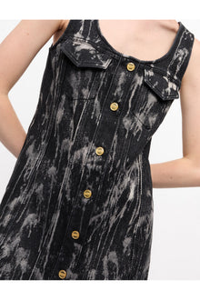 Denim Mini Dress | Washed Black/Black (V2)