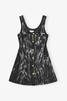 Denim Mini Dress | Washed Black/Black (V2)