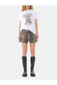 Denim Shorts | Leopard