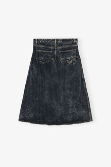 Denim Skirt | Black Washed
