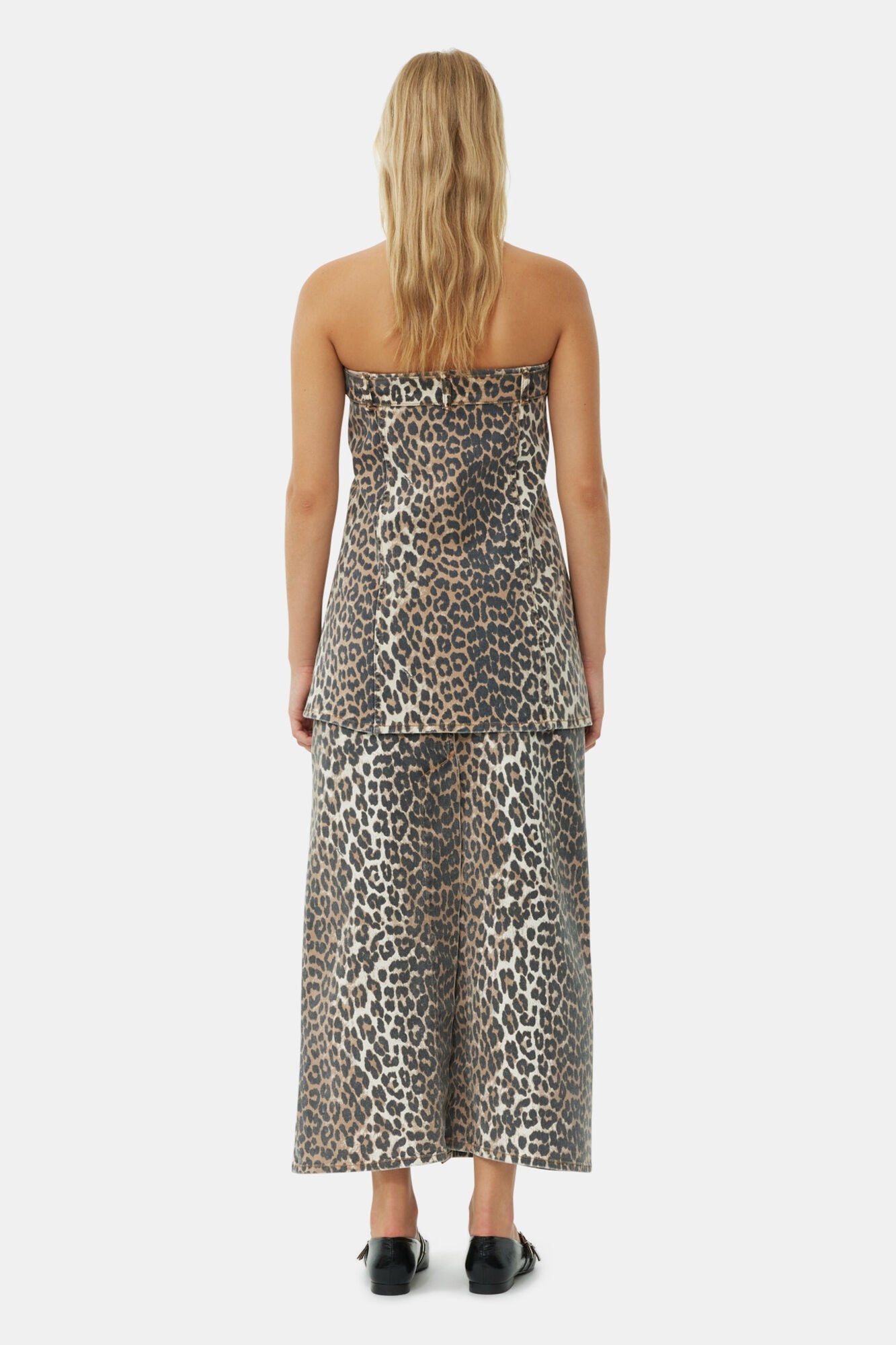 Denim Top | Leopard