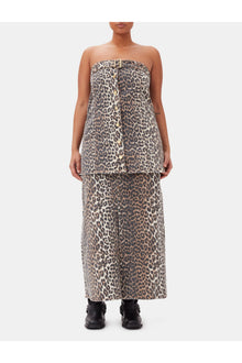 Denim Top | Leopard