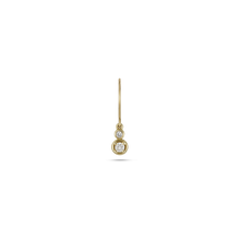 Diamond Duo Bonbon Drop Earring | 10K Yellow Gold | 0.11 CTW (Approx) White Diamond