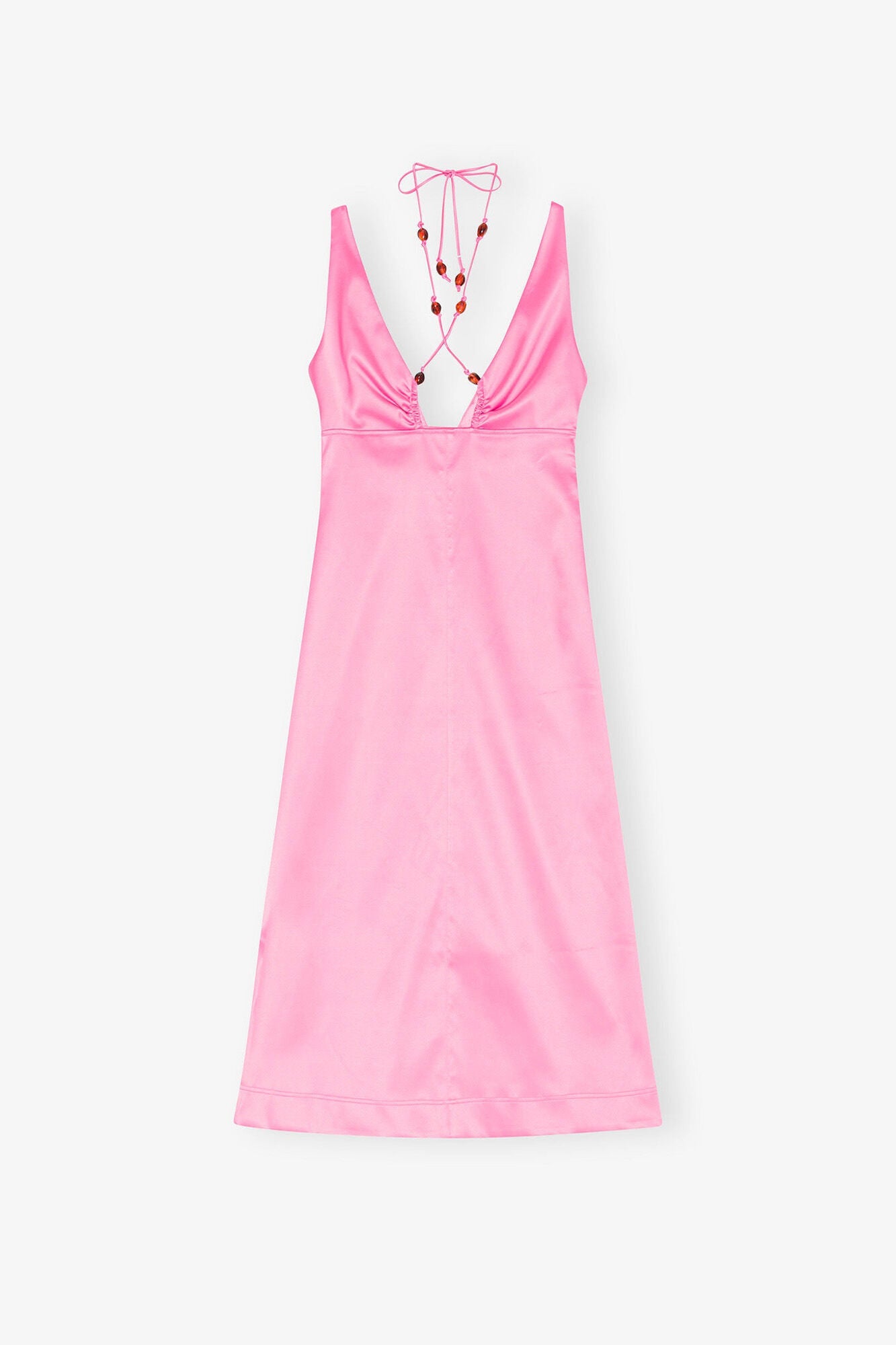 Double Satin Halter Neck Dress | Wild Orchid