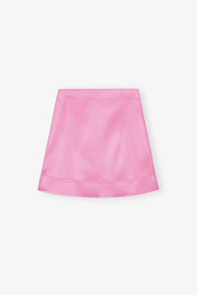 Double Satin Mini Skirt | Wild Orchid