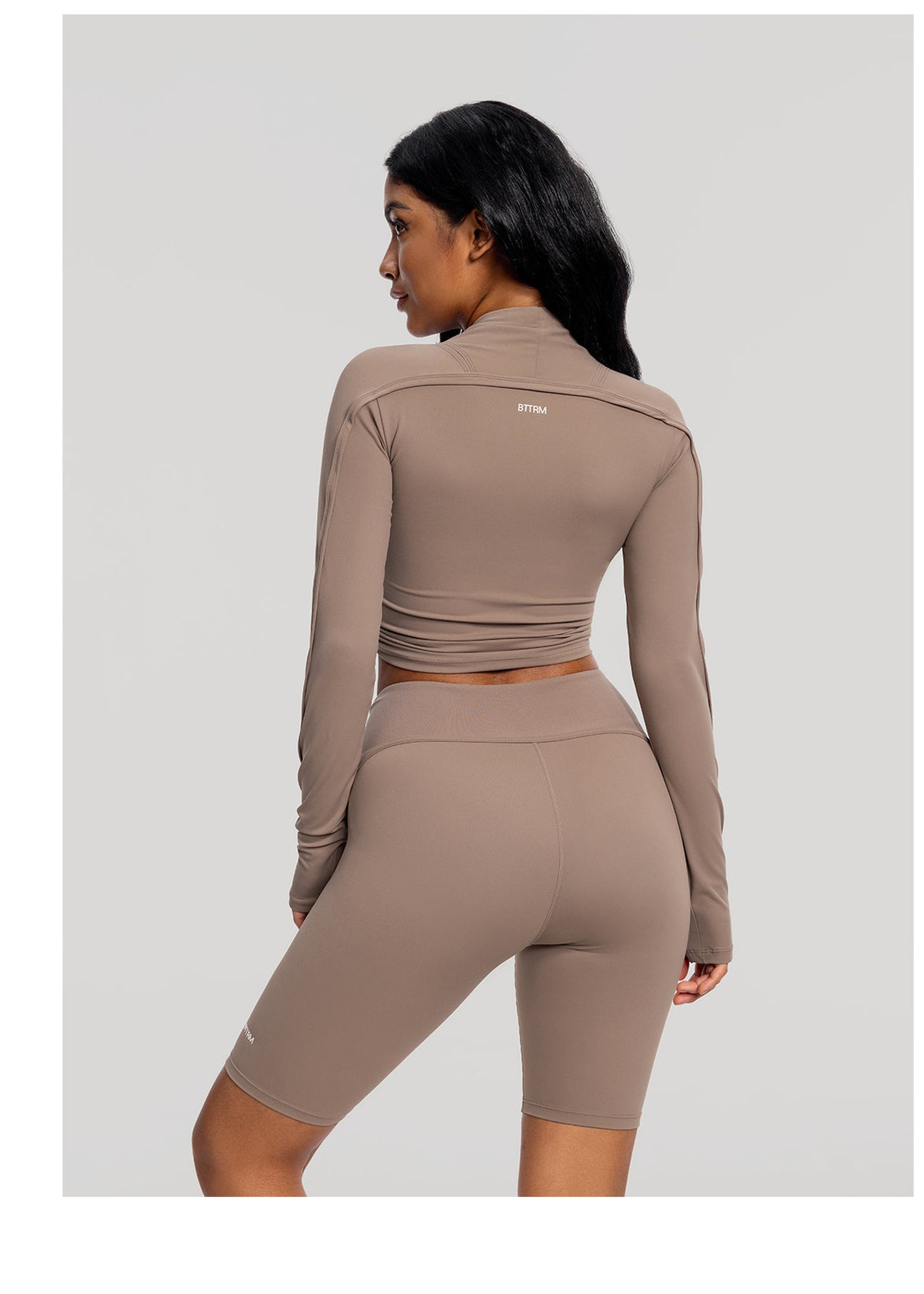 Drawstring Crop Top | Cocoa