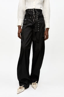 Duchesse Nylon Pocket Trousers | Black