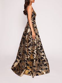 Lotus Sequin Gown | Marchesa