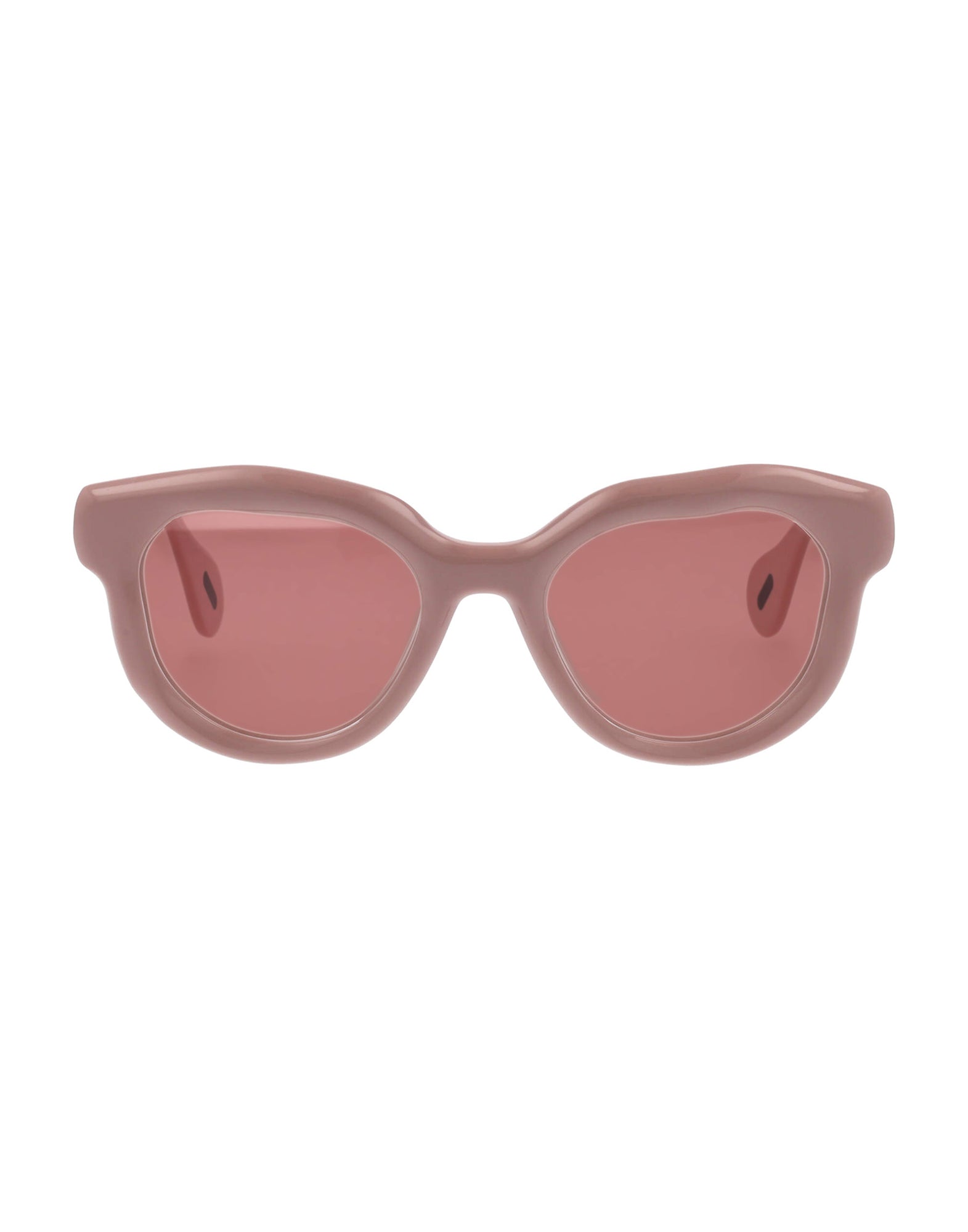 Unisex | Versare Round Sunglasses | Pink Lens | Pink