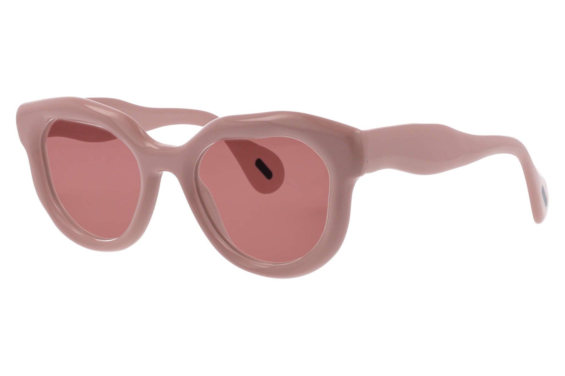 Unisex | Versare Round Sunglasses | Pink Lens | Pink