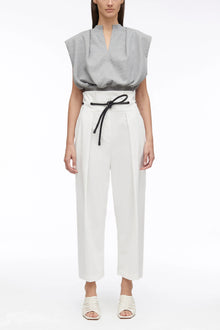 Origami Pleated Pant | Antique White