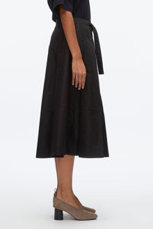 Pleated Utility Skirt | Black