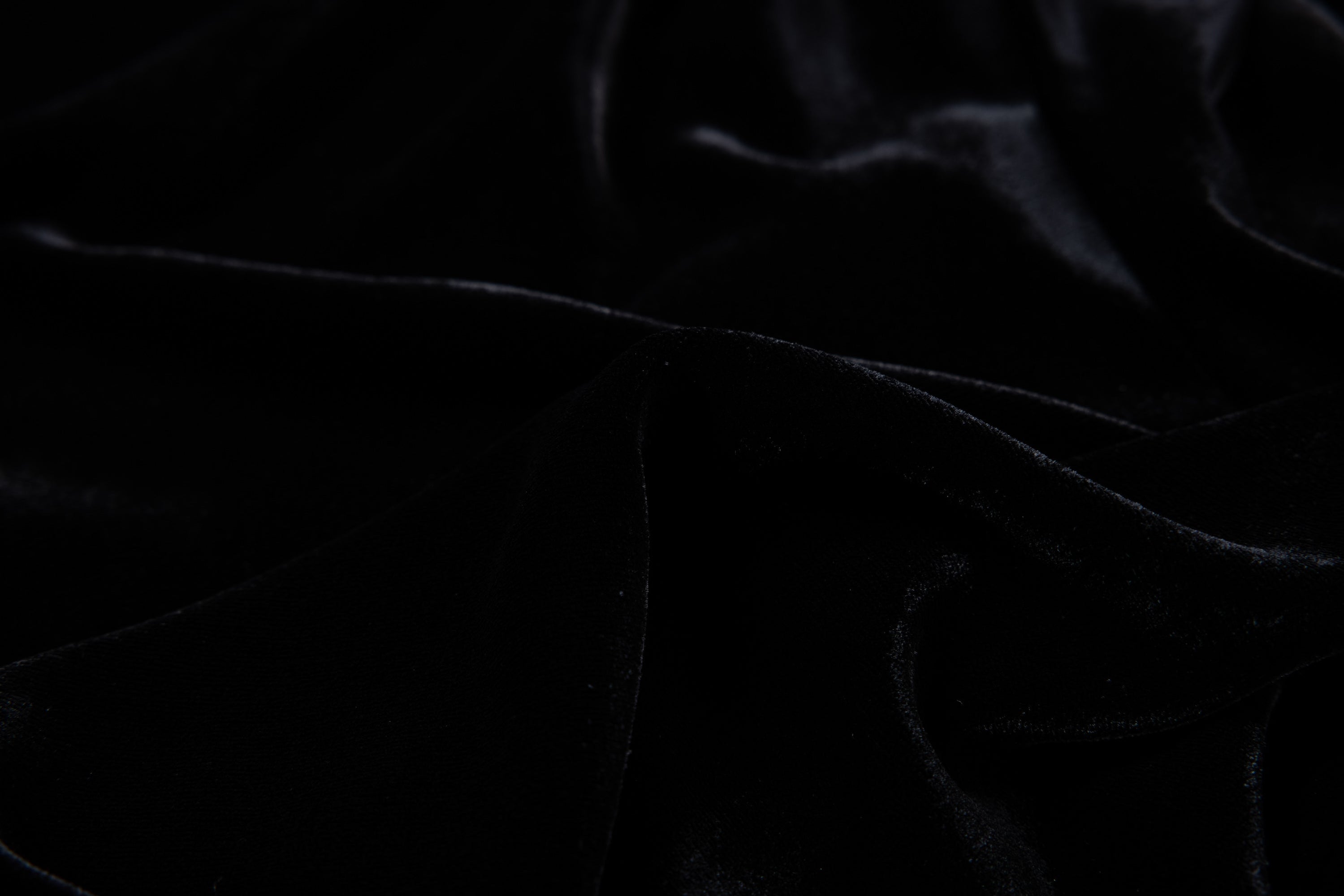 Lace Collar Velvet Knee Length Dress | Black