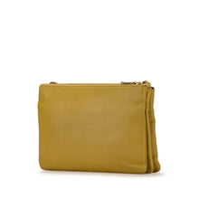 Celine | Pre-Owned Large Lambskin Trio Crossbody | Yellow/Mustard