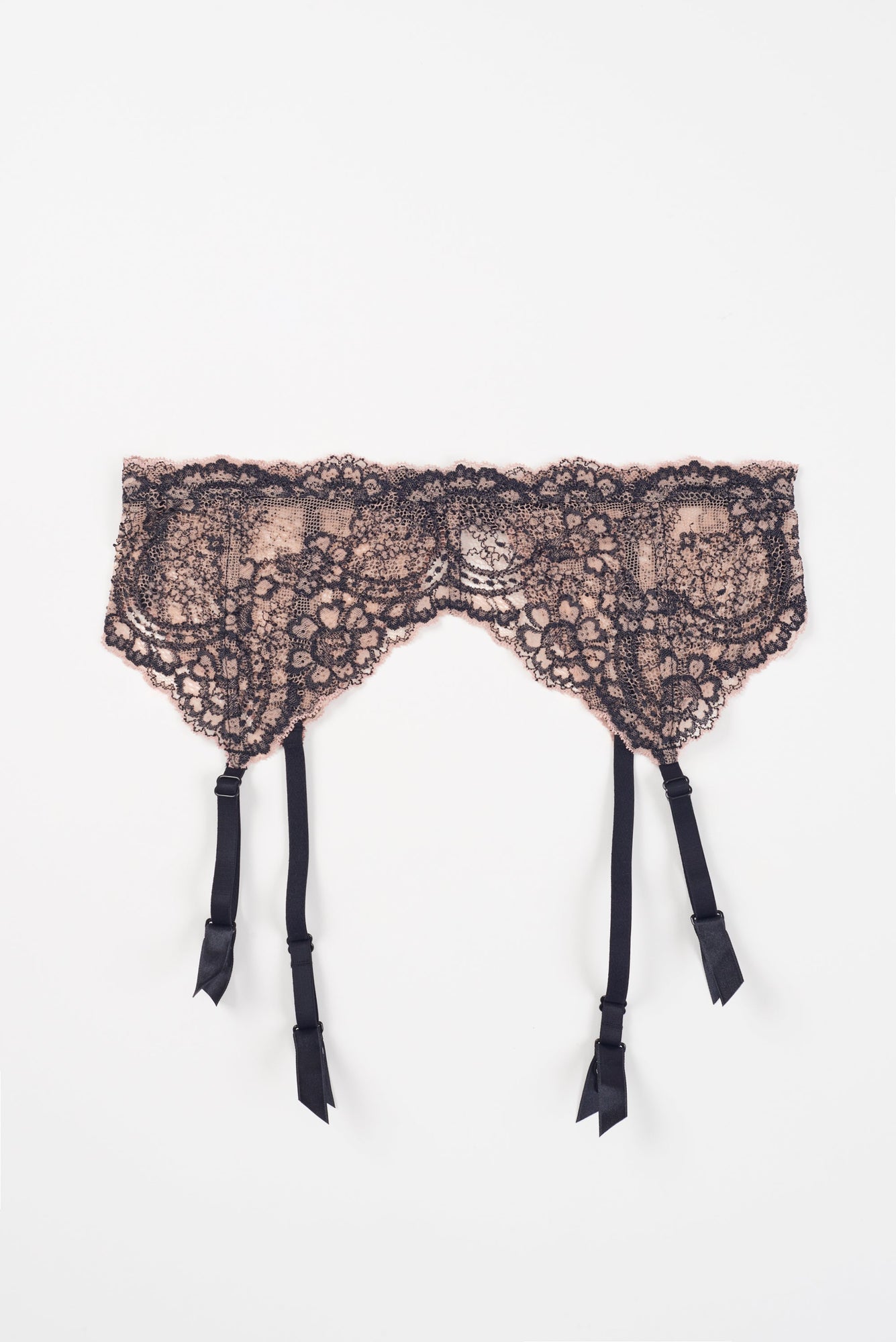 Farah Garter Belt 
 | Nude/Black