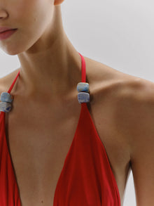 Gaia Bikini Top | Fire Red