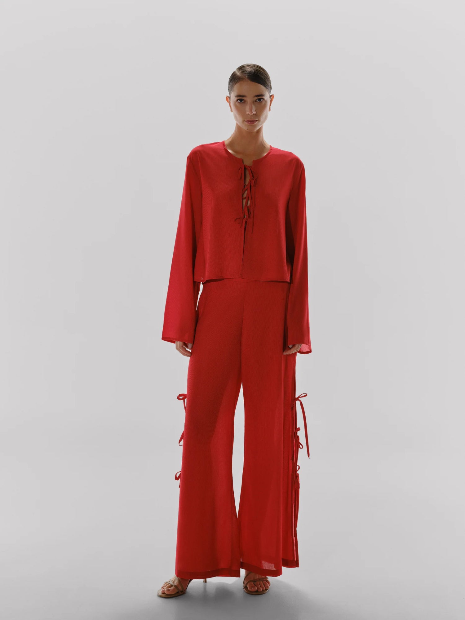 Parma Blouse | Fire Red