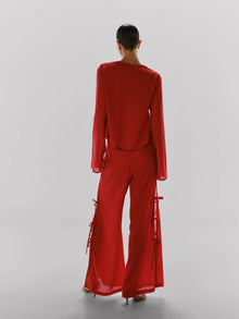 Parma Blouse | Fire Red