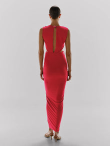 Nia Maxi Dress | Orange Red