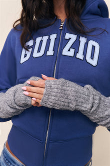 Womens | Rib Arm Warmers | Heather Grey