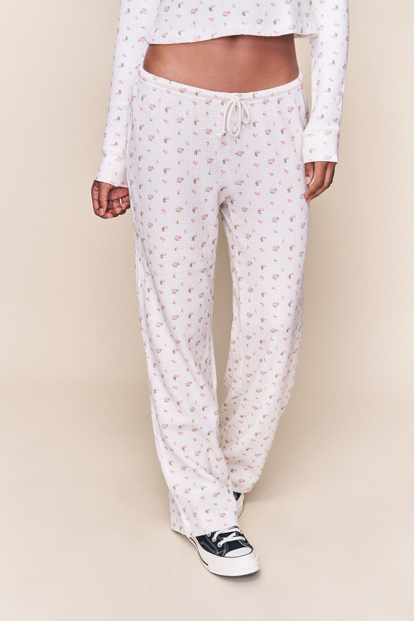 Womens | Lumi Relaxed Pant | Pink Ditsy Rose