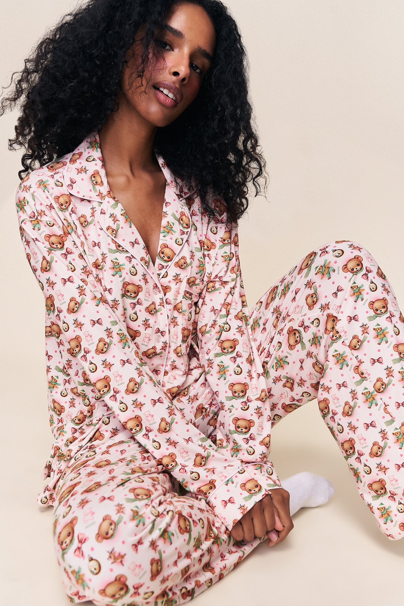 Womens | Ella Set | Holiday Teddy