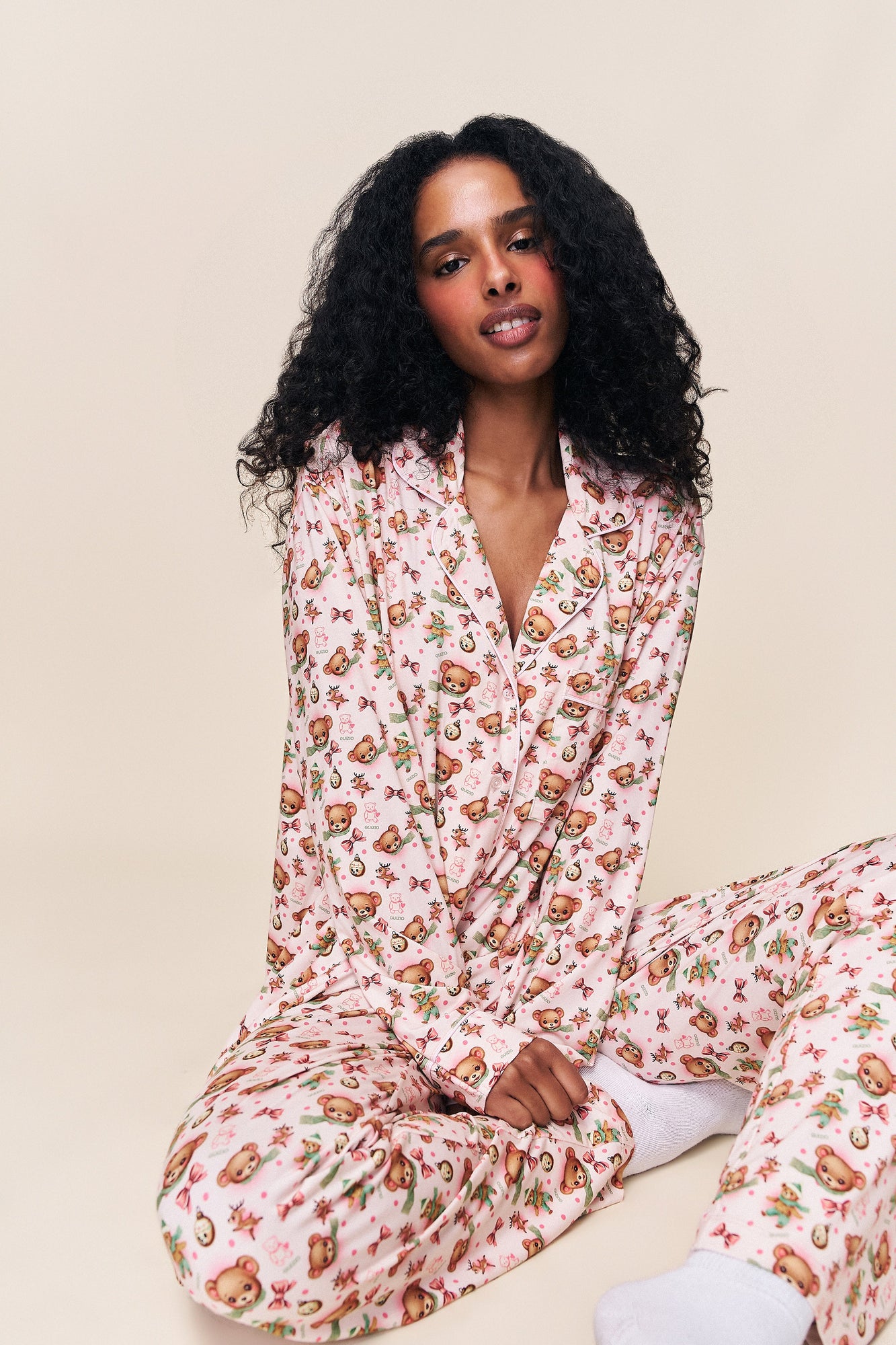 Womens | Ella Set | Holiday Teddy
