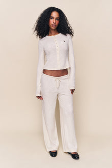 Womens | Lana Ribbed Top | Ivory