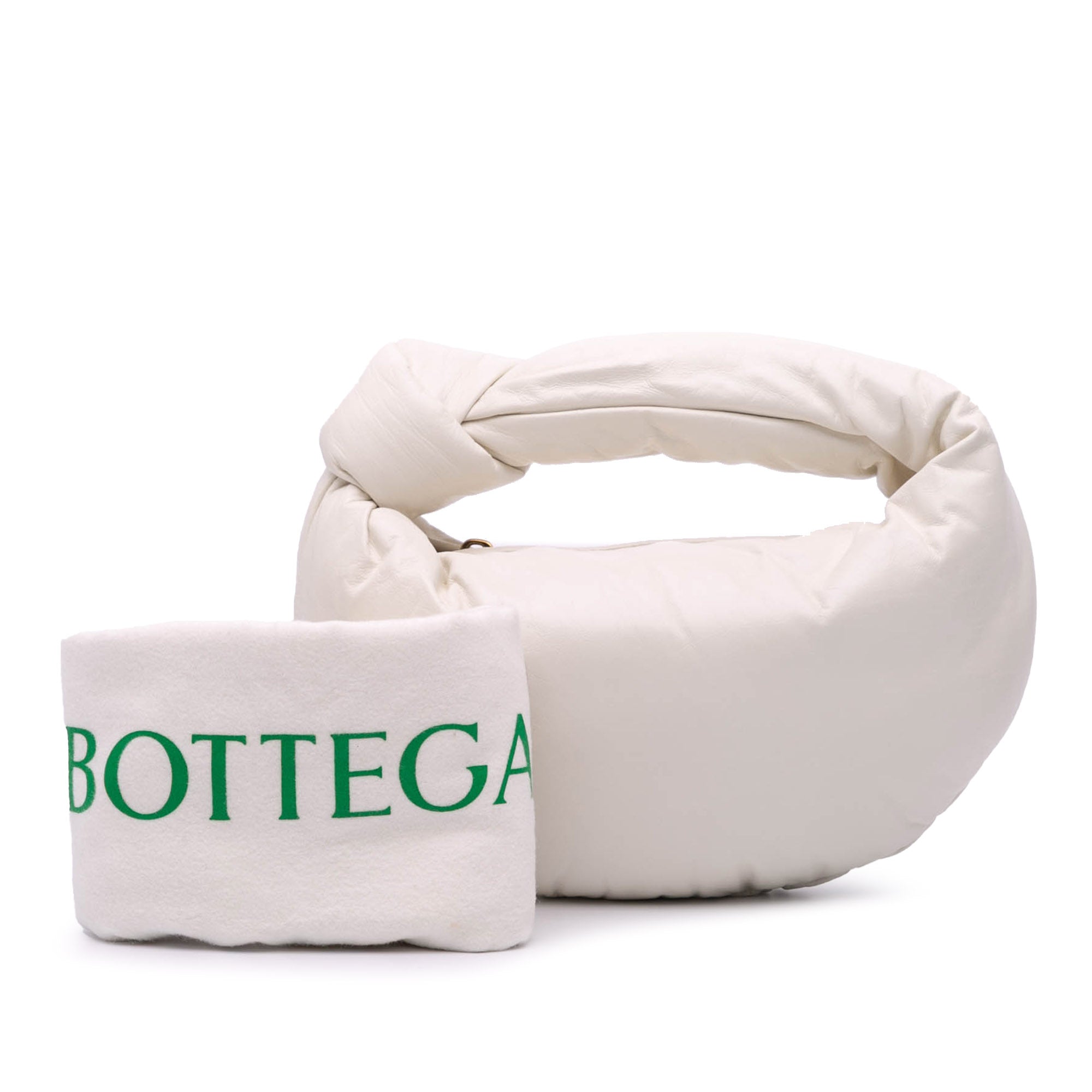 Bottega Veneta | Pre-Owned Mini Nappa Puffy Jodie | White/Pearl
