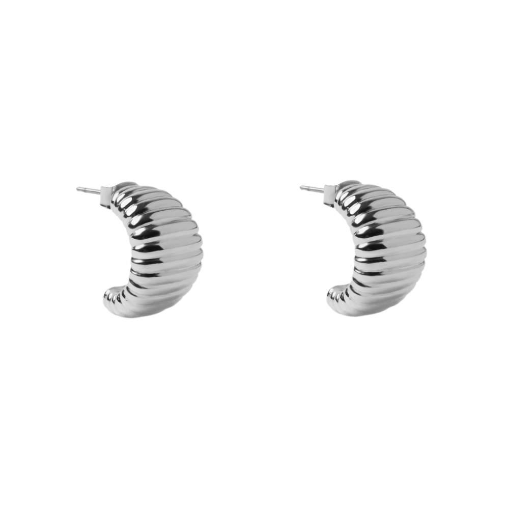 Elizabeth Earring | Rhodium-Plated Brass