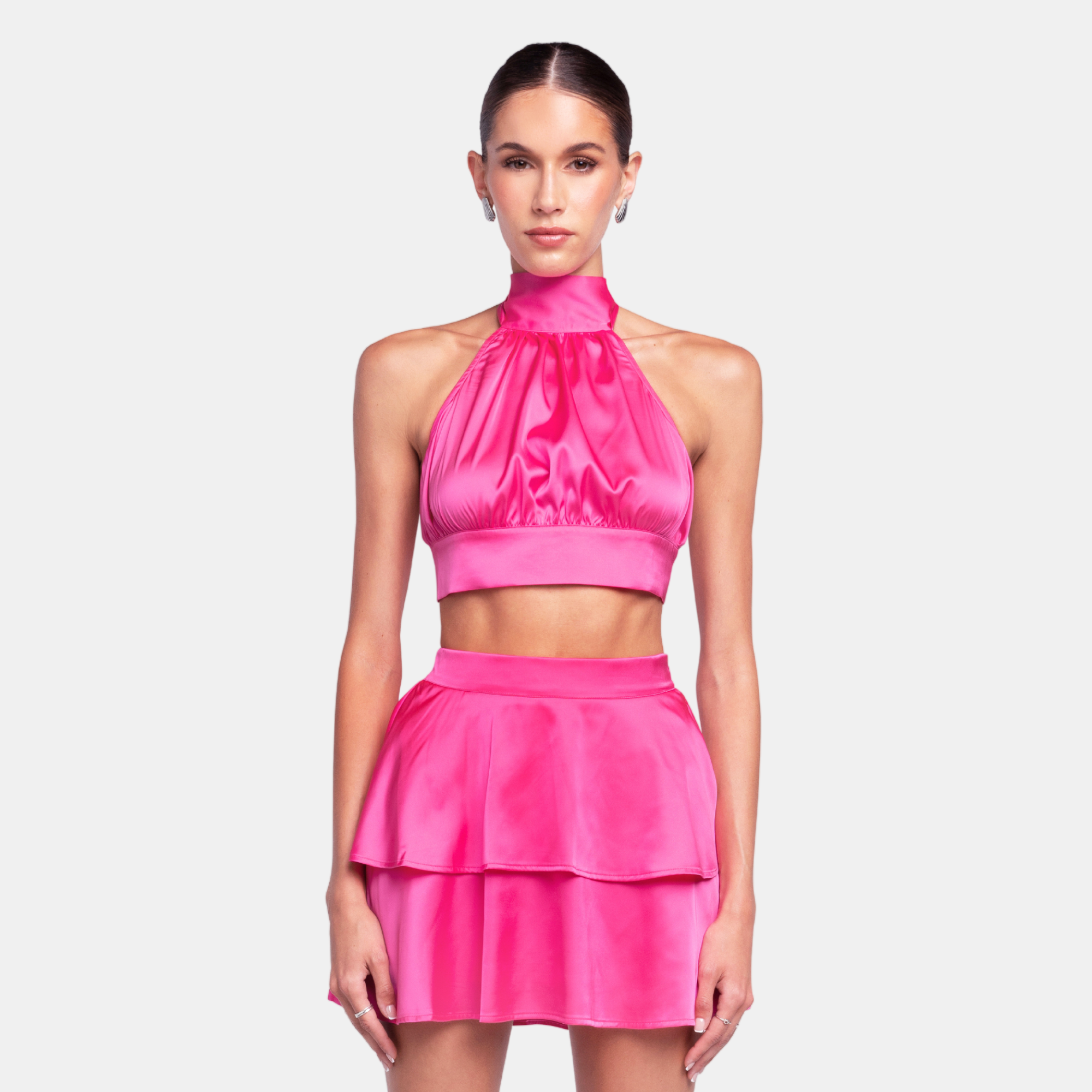 OW Collection Eloise Halter Top | Pink Dreams