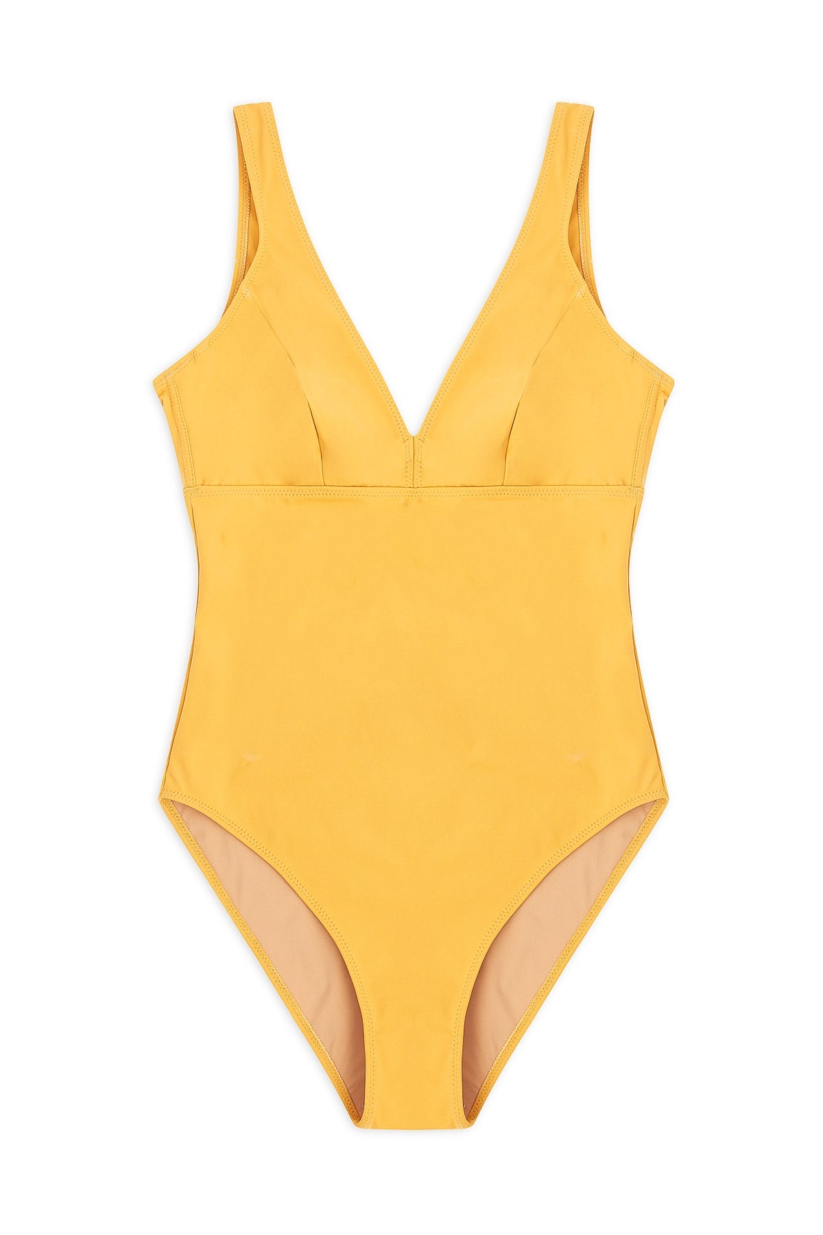 Mare Underwire Plunge One Piece Suit | Saffron