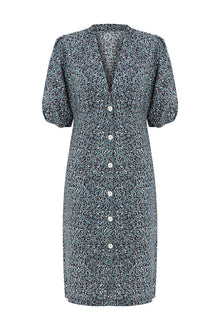 Naxos Button Down Cover up Dress | Navy Blue