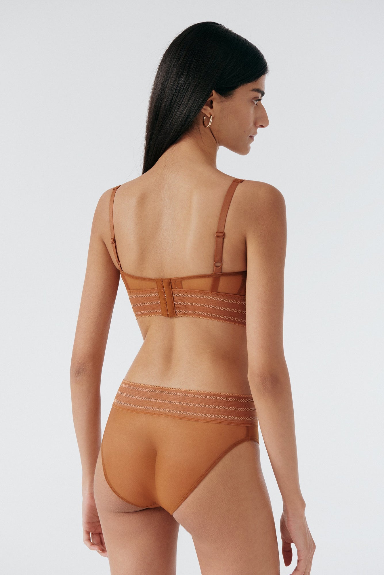 Bare Underwire Full Cup Longline Bra | Ginger Biscuit