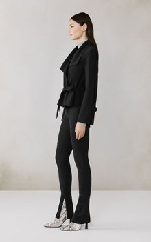 Emory Draped Jacket | Black