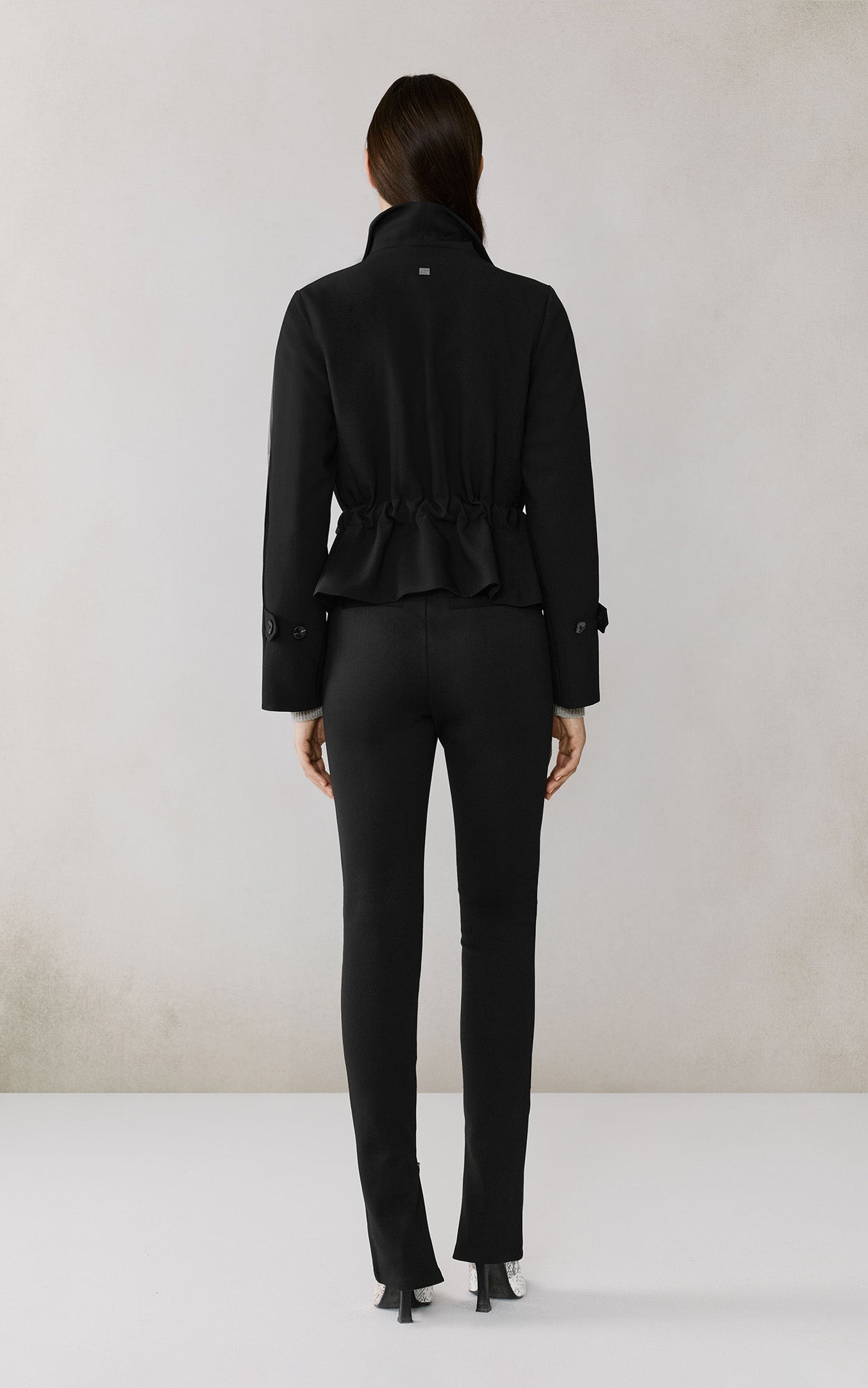 Emory Draped Jacket | Black