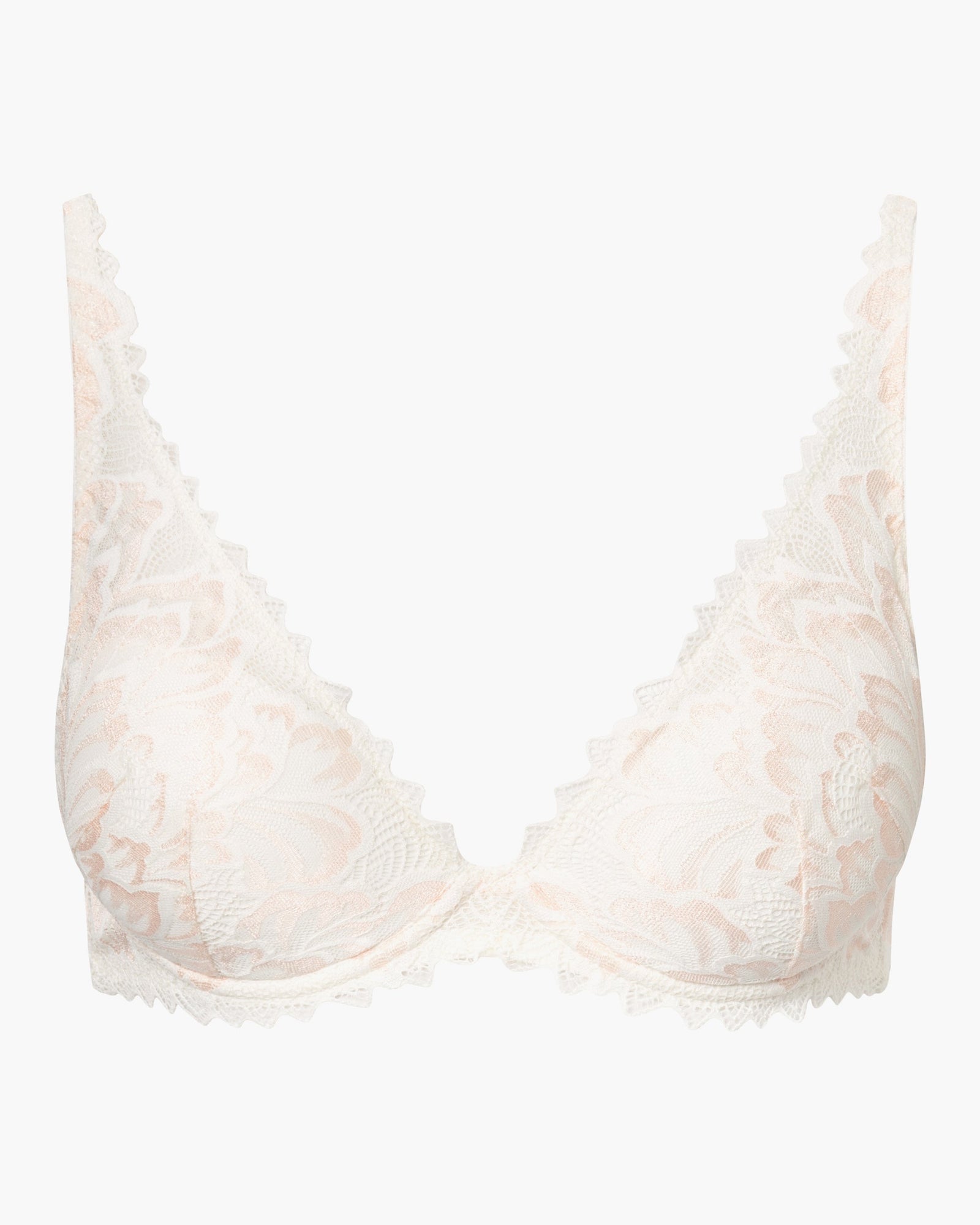 White Bra - Encantata Padded Plunge Bra