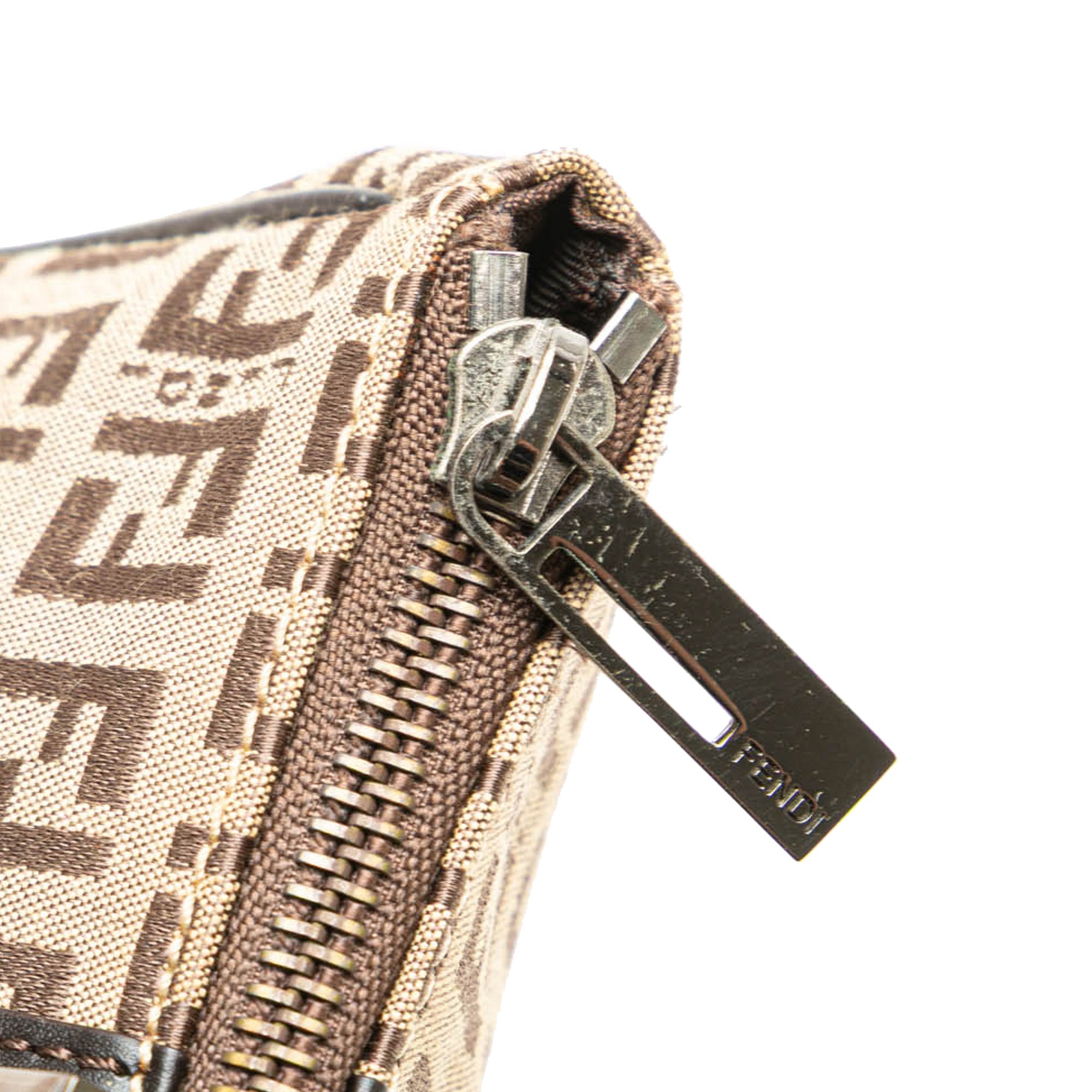 Fendi | Pre-Owned Zucchino Canvas Handbag | Brown/Beige