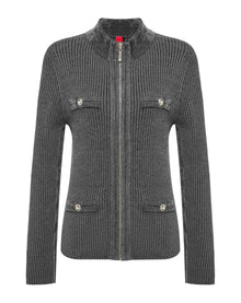Imported Chenille Knitted Sweater | Grey