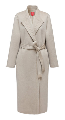Lapel Collar Cashmere Coat | Camel