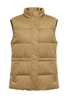 Quilted Vest | Camel