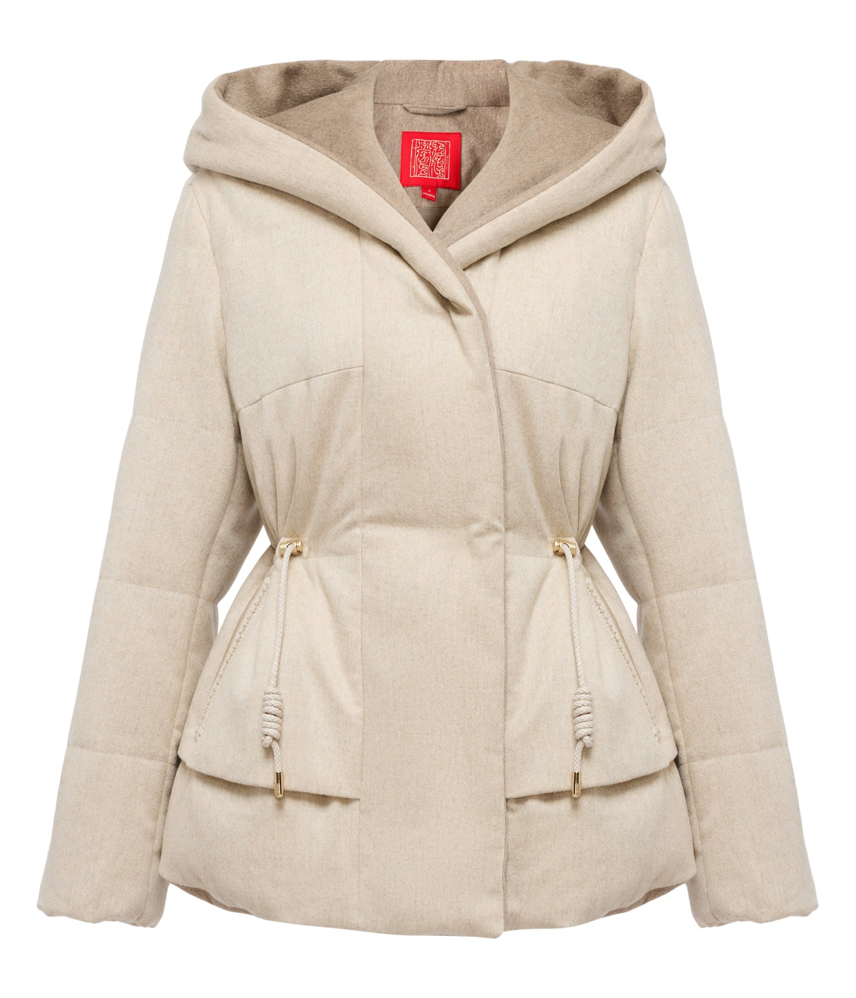 Cashmere Goose Down Jacket | Beige