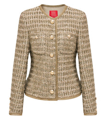 Fitted Wool Coat | Golden