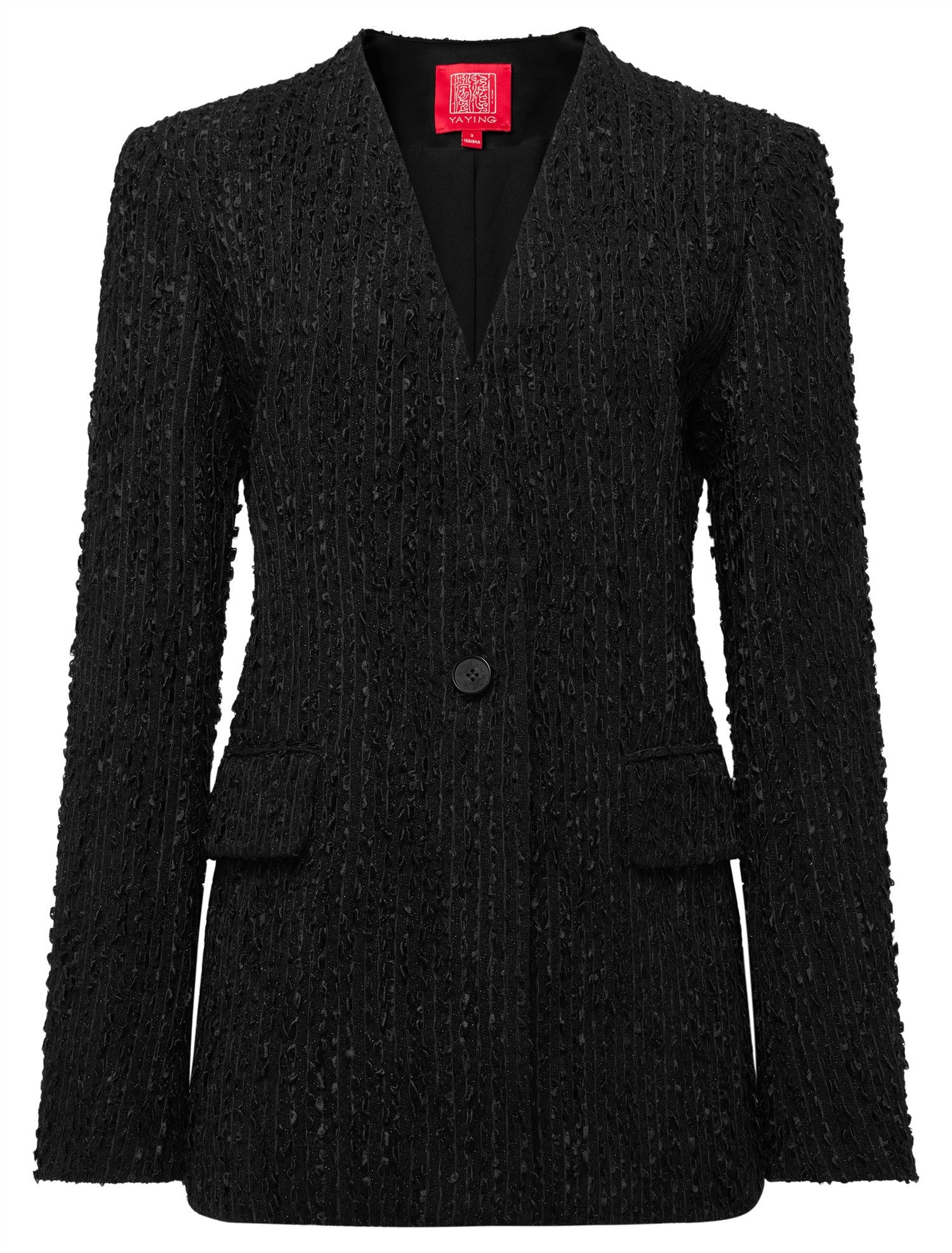 Tweed-Style Jacket | Black
