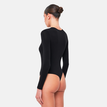 OW Collection Erla Bodysuit | Black Caviar