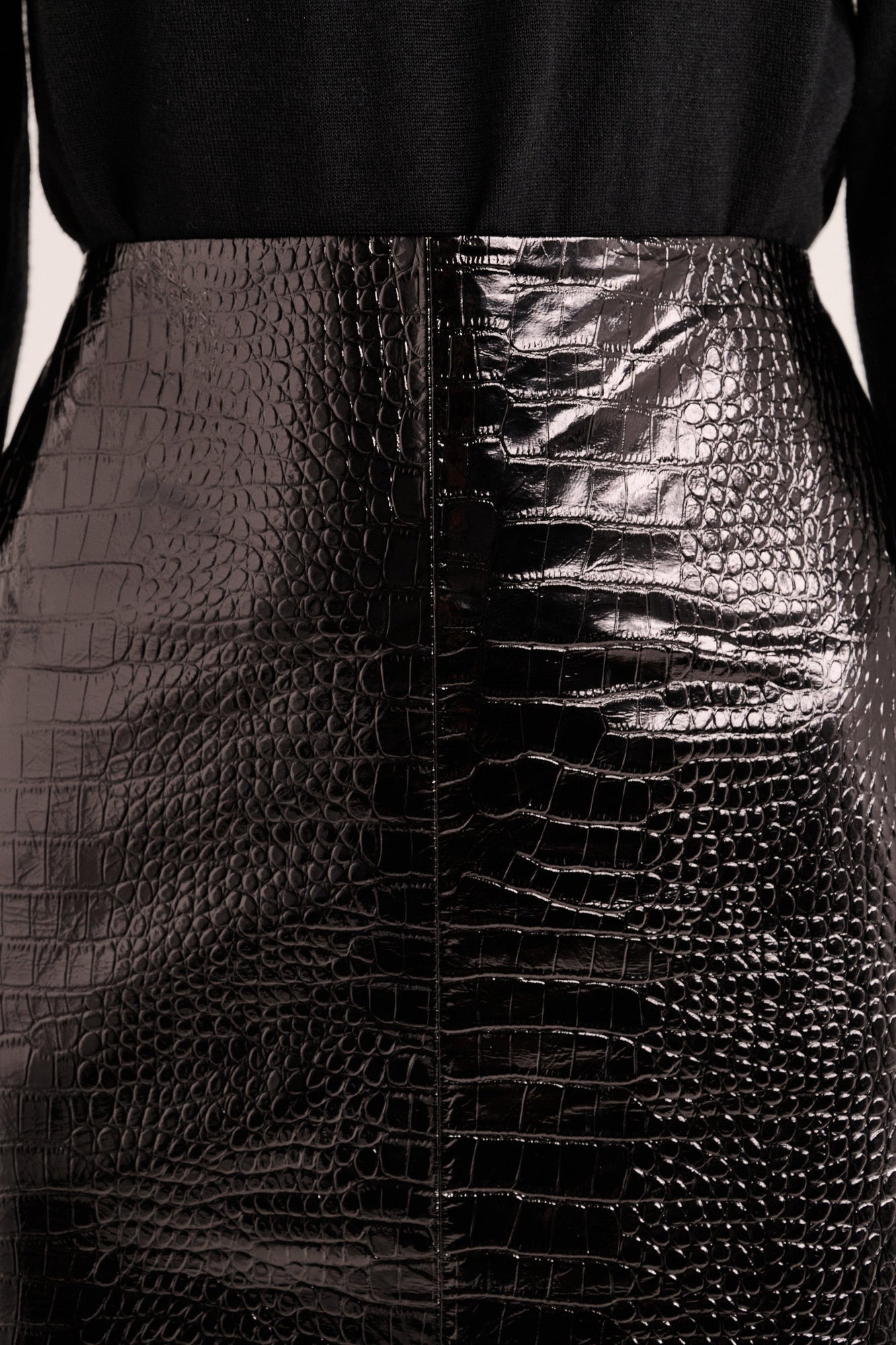Nix Leather Skirt | Black