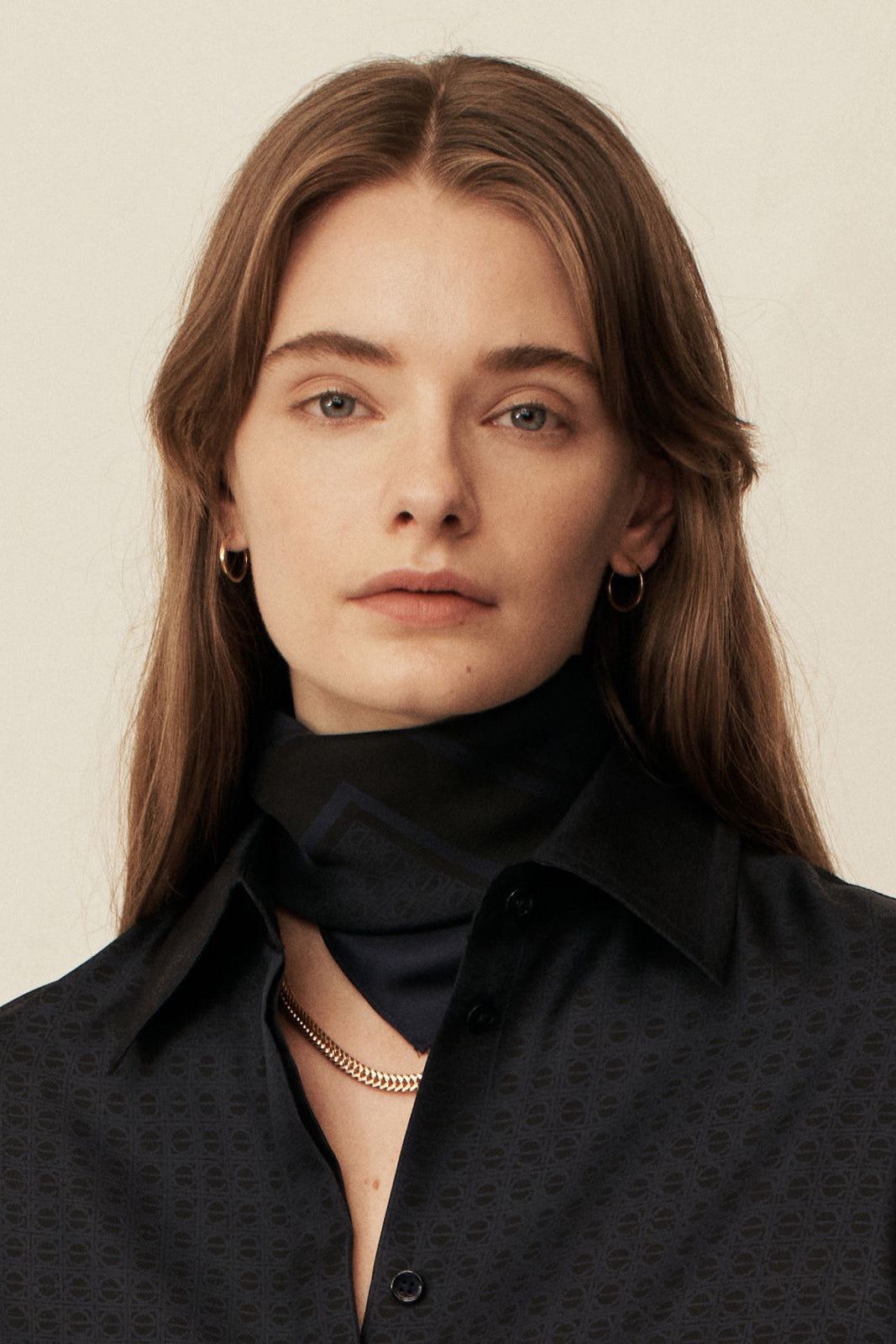 Signat Silk Scarf | Lapis