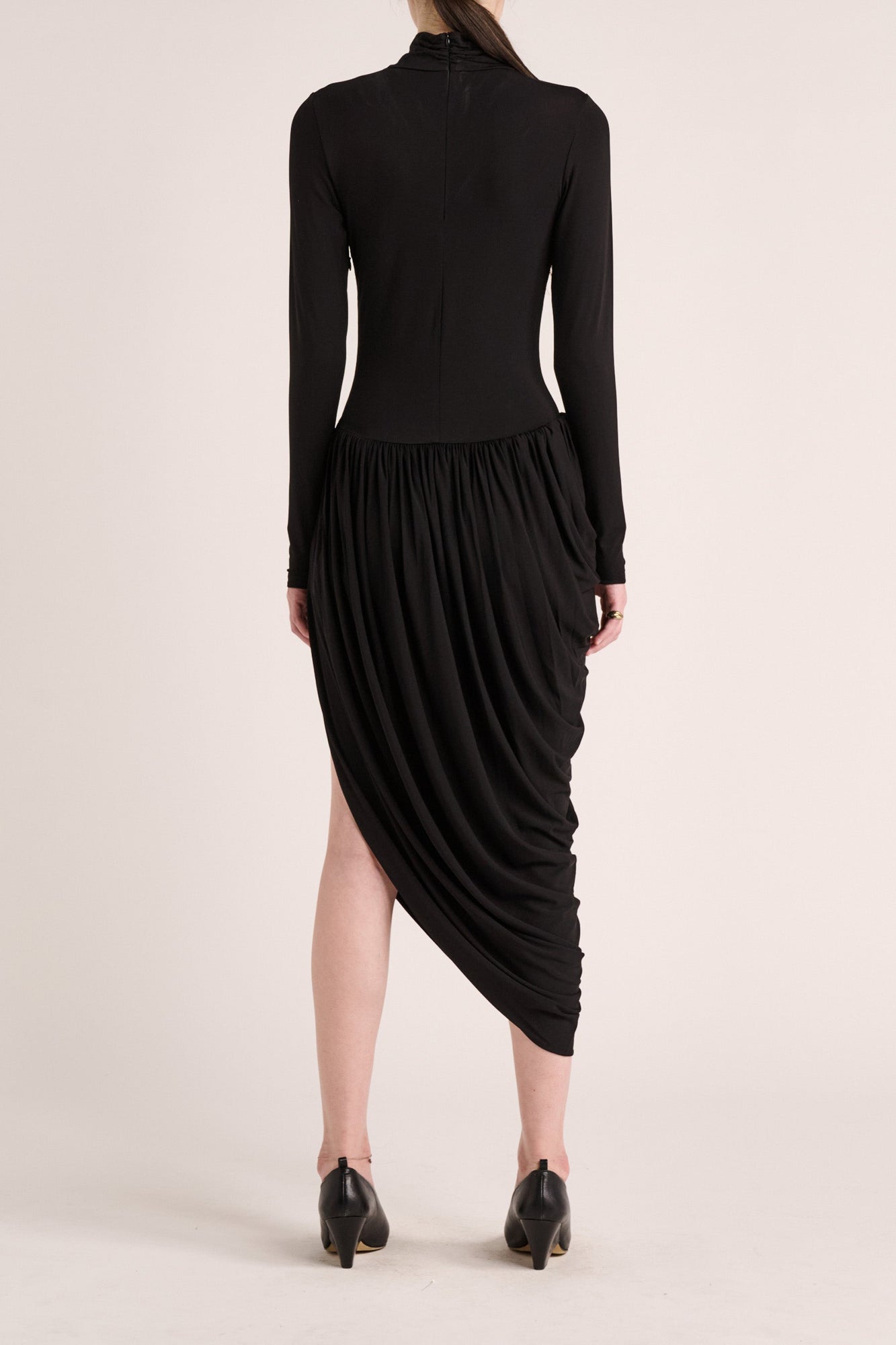 Solina Sleeved Dress | Black