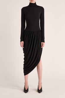 Solina Sleeved Dress | Black