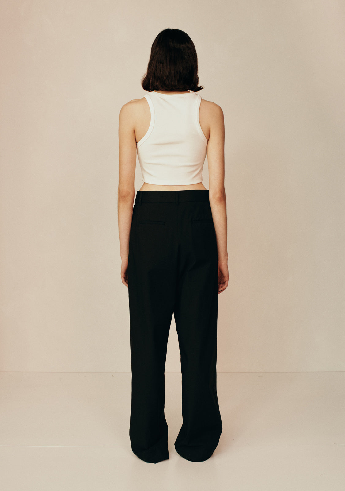 Crop Tank Top | Ivory
